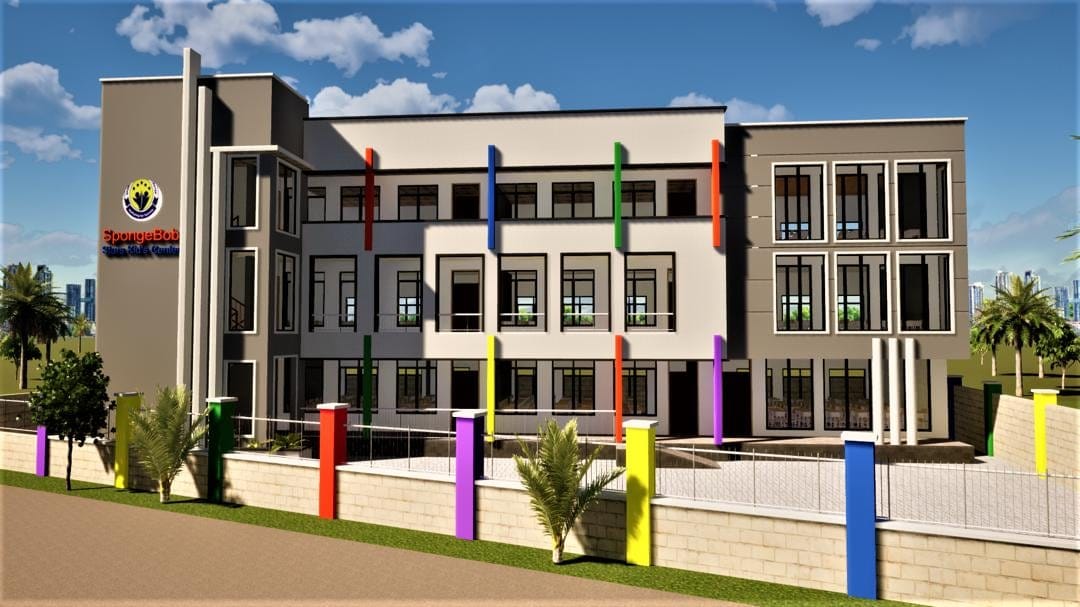 das geplante Schulgebäude